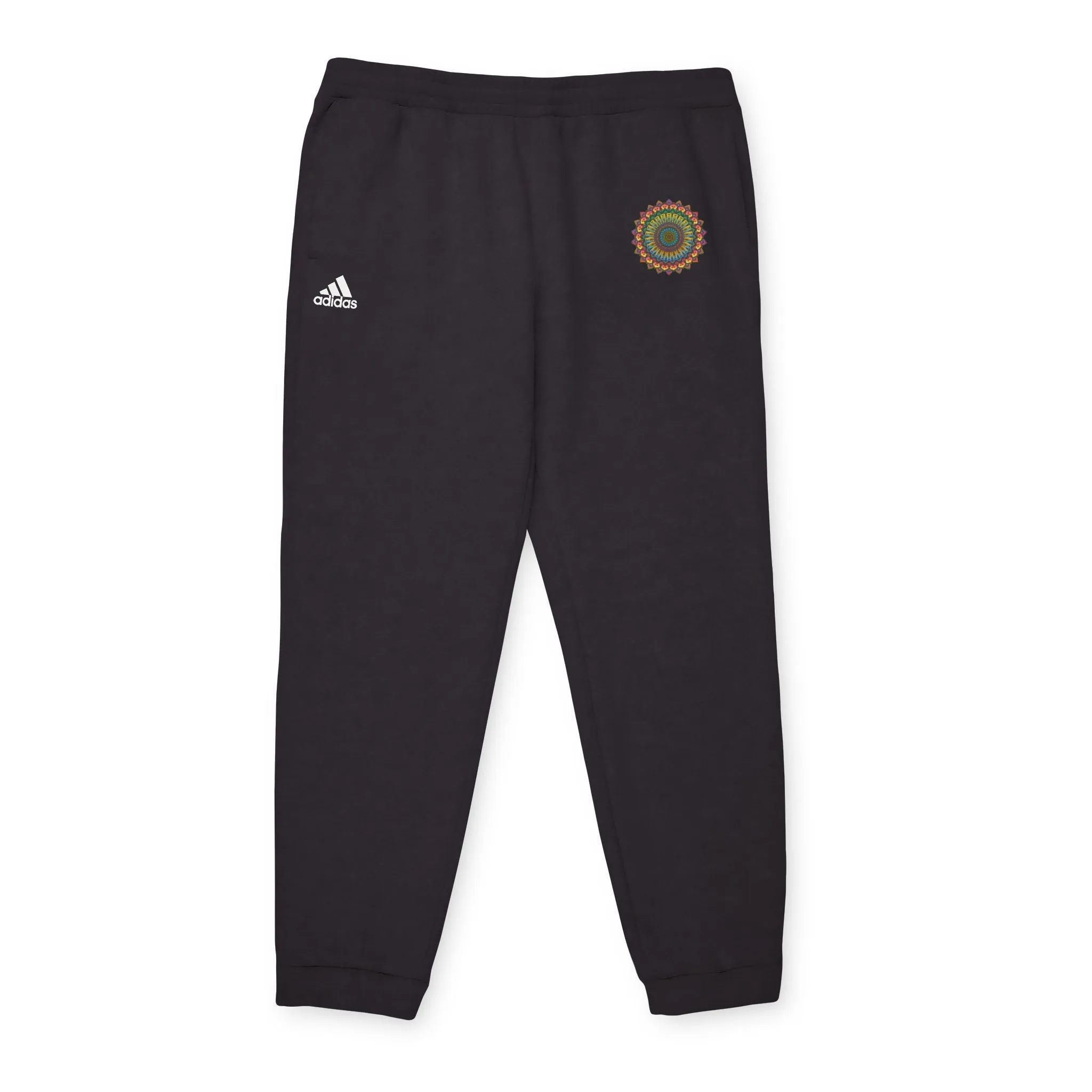 Rainbow Mandala Adidas Fleece Joggers