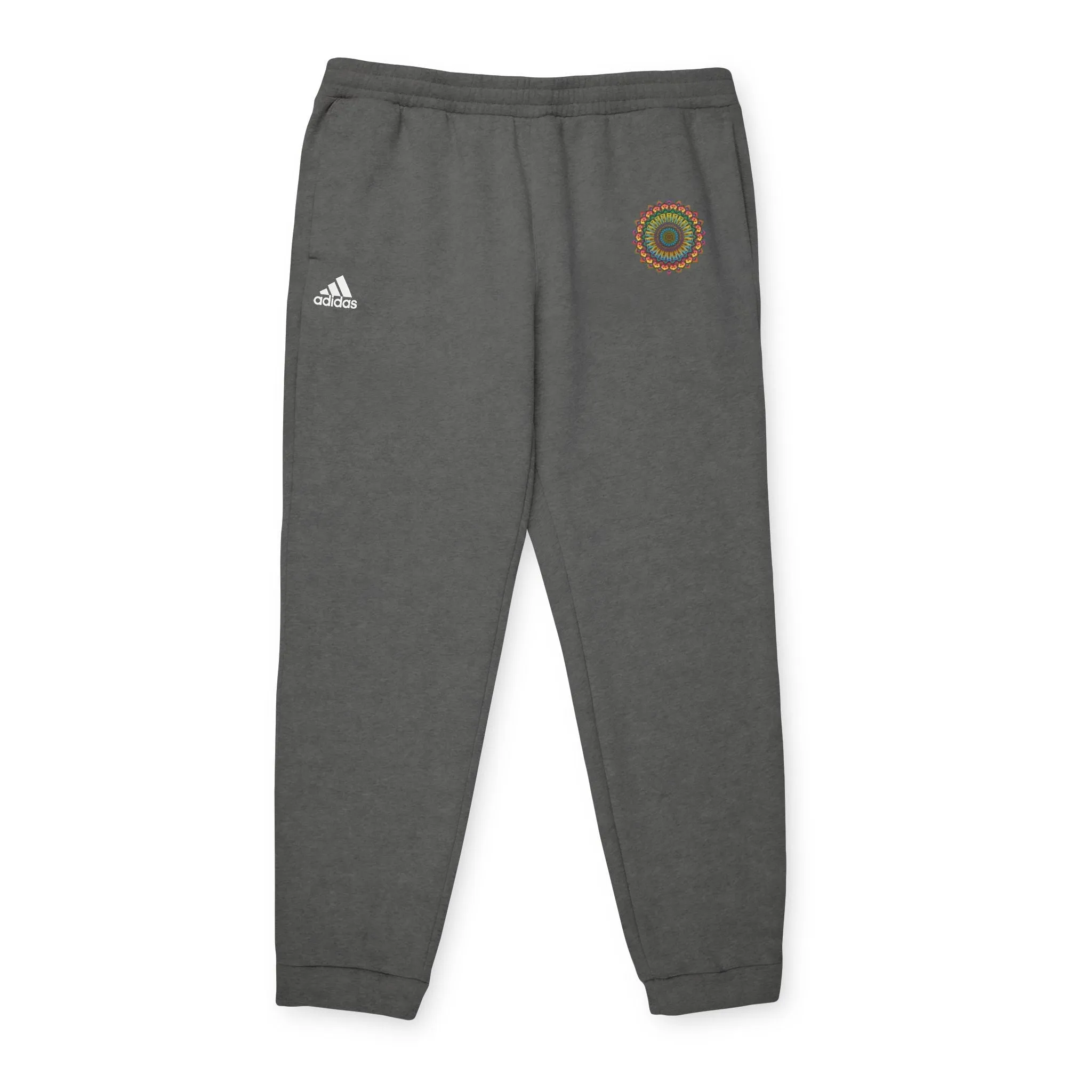 Rainbow Mandala Adidas Fleece Joggers