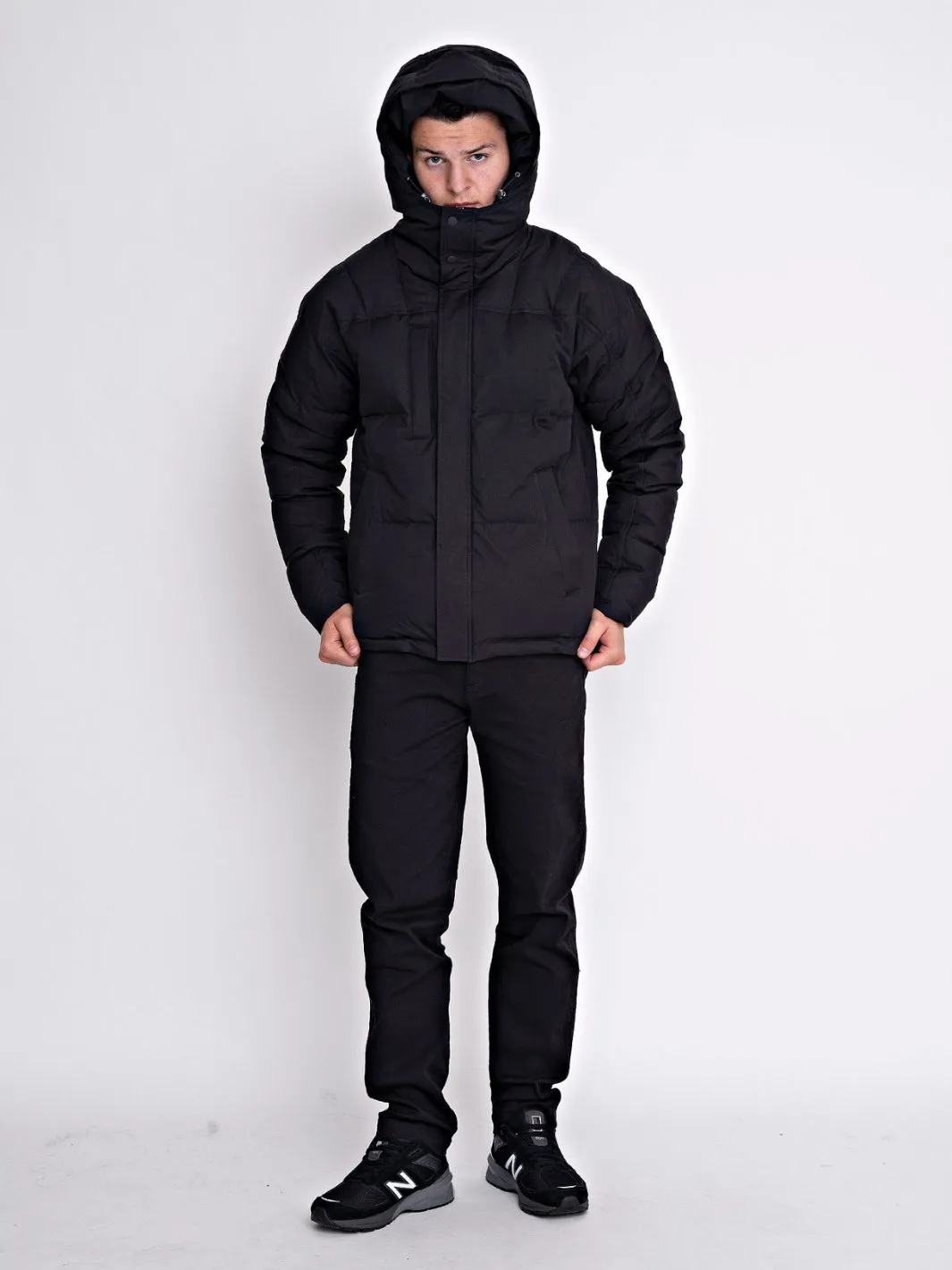 RICKY PUFFER JACKET Sort