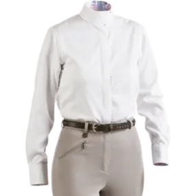Royal Highness  Equestrian Herringbone Coolmax Wrap Collar Shirt - 68200