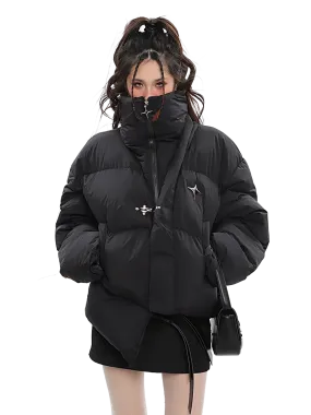 'Stella' Asymmetric Puffer Jacket