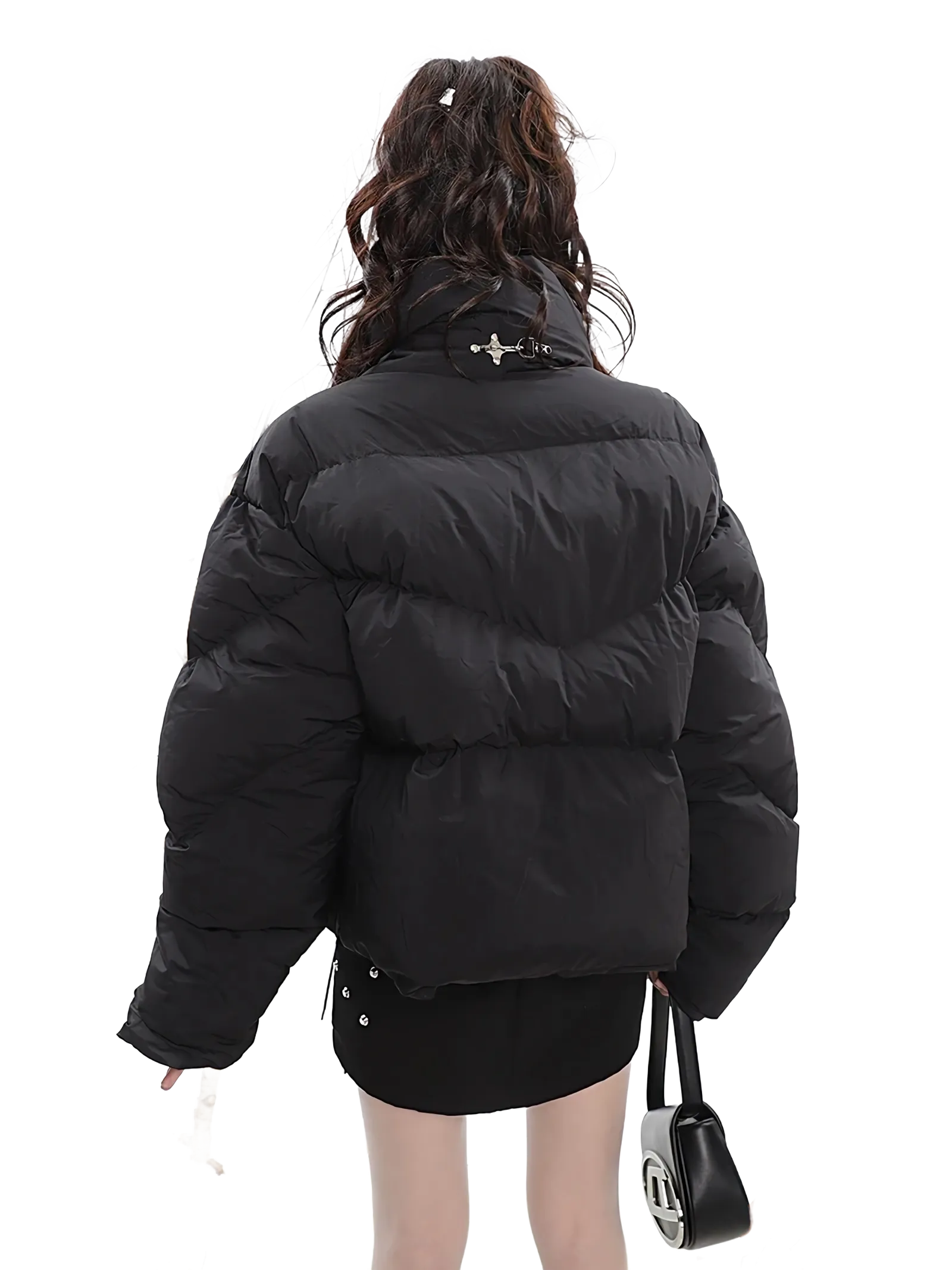 'Stella' Asymmetric Puffer Jacket