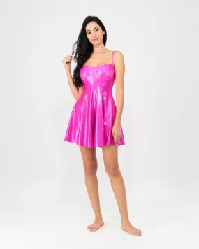 Taira Priness Swim-Dress With Matching Pants Hot Pink  Size: L ASC1961