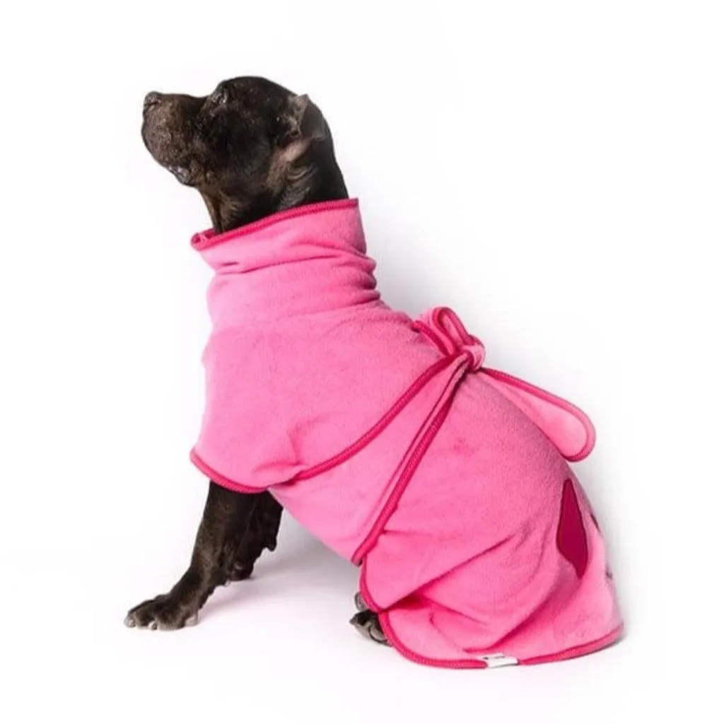 The Splish Splash Dog Drying Coat | Dazzling Pink