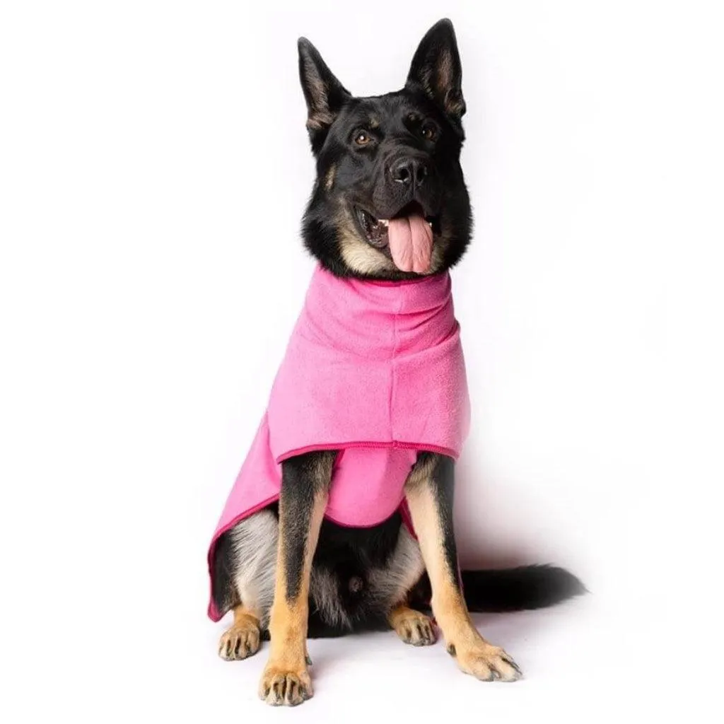 The Splish Splash Dog Drying Coat | Dazzling Pink