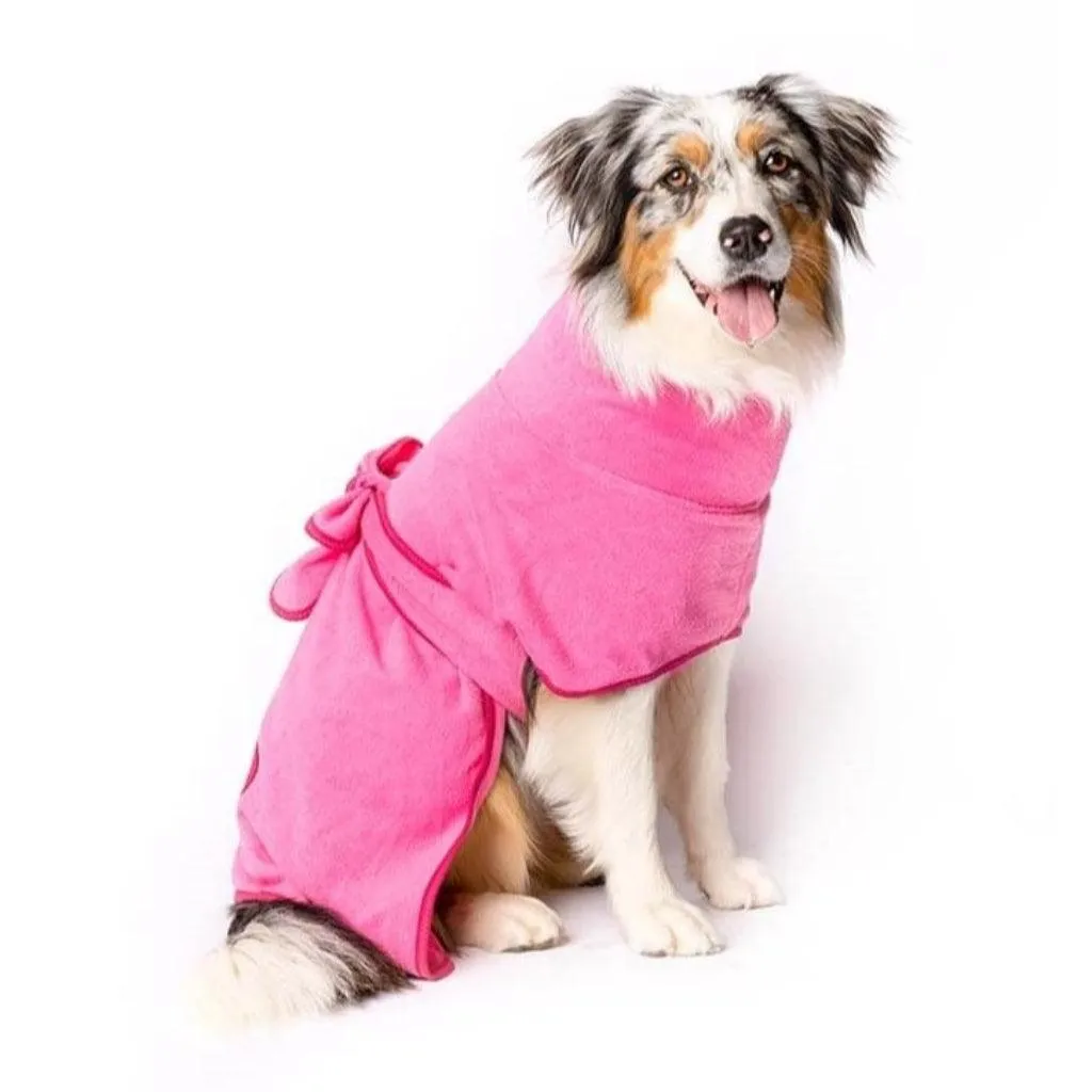 The Splish Splash Dog Drying Coat | Dazzling Pink