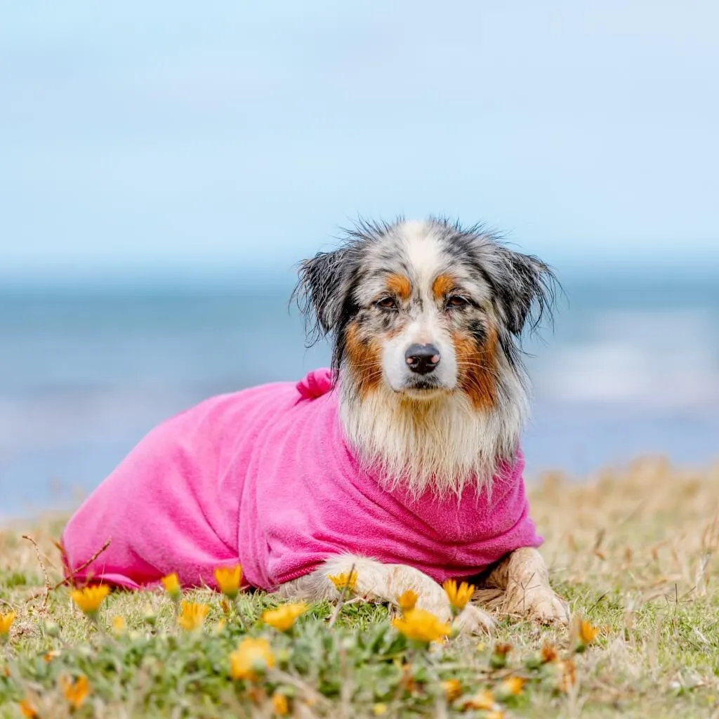 The Splish Splash Dog Drying Coat | Dazzling Pink