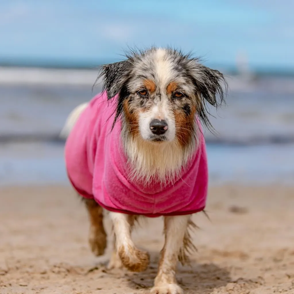 The Splish Splash Dog Drying Coat | Dazzling Pink