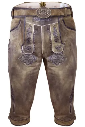 Traditional Knee Waist Lederhosen Men Valentin