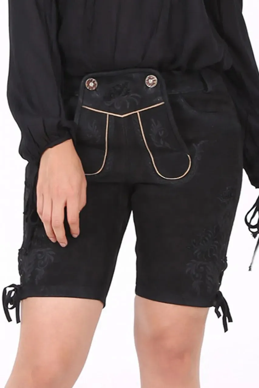 Traditional Lederhosen Women Aylin Black