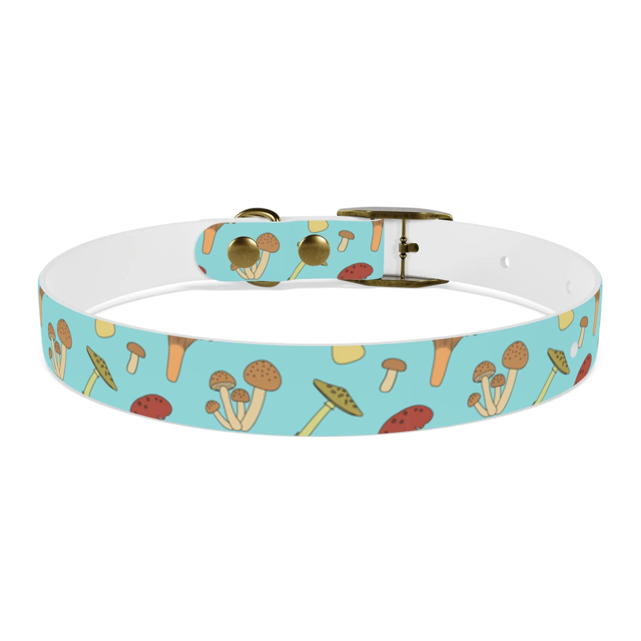 Trippy Mushroom Print Dog Collar
