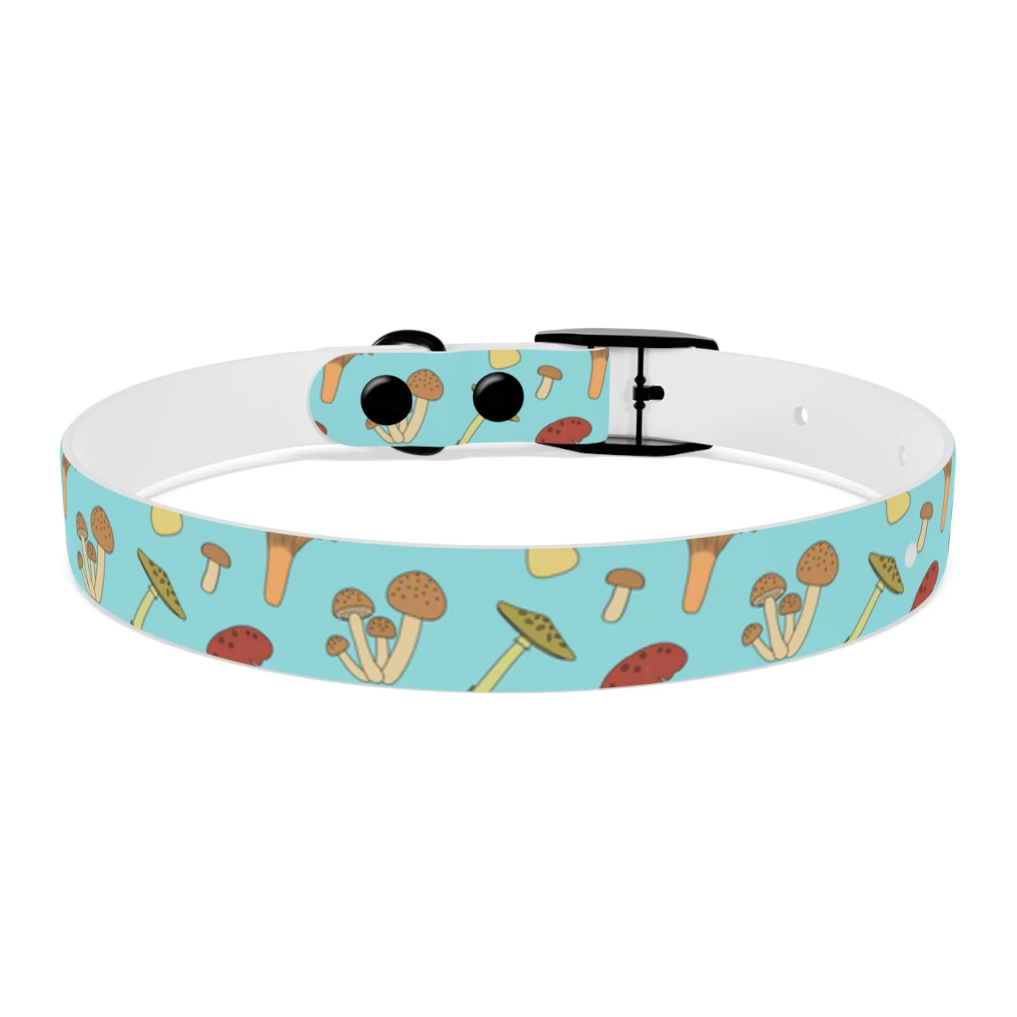 Trippy Mushroom Print Dog Collar