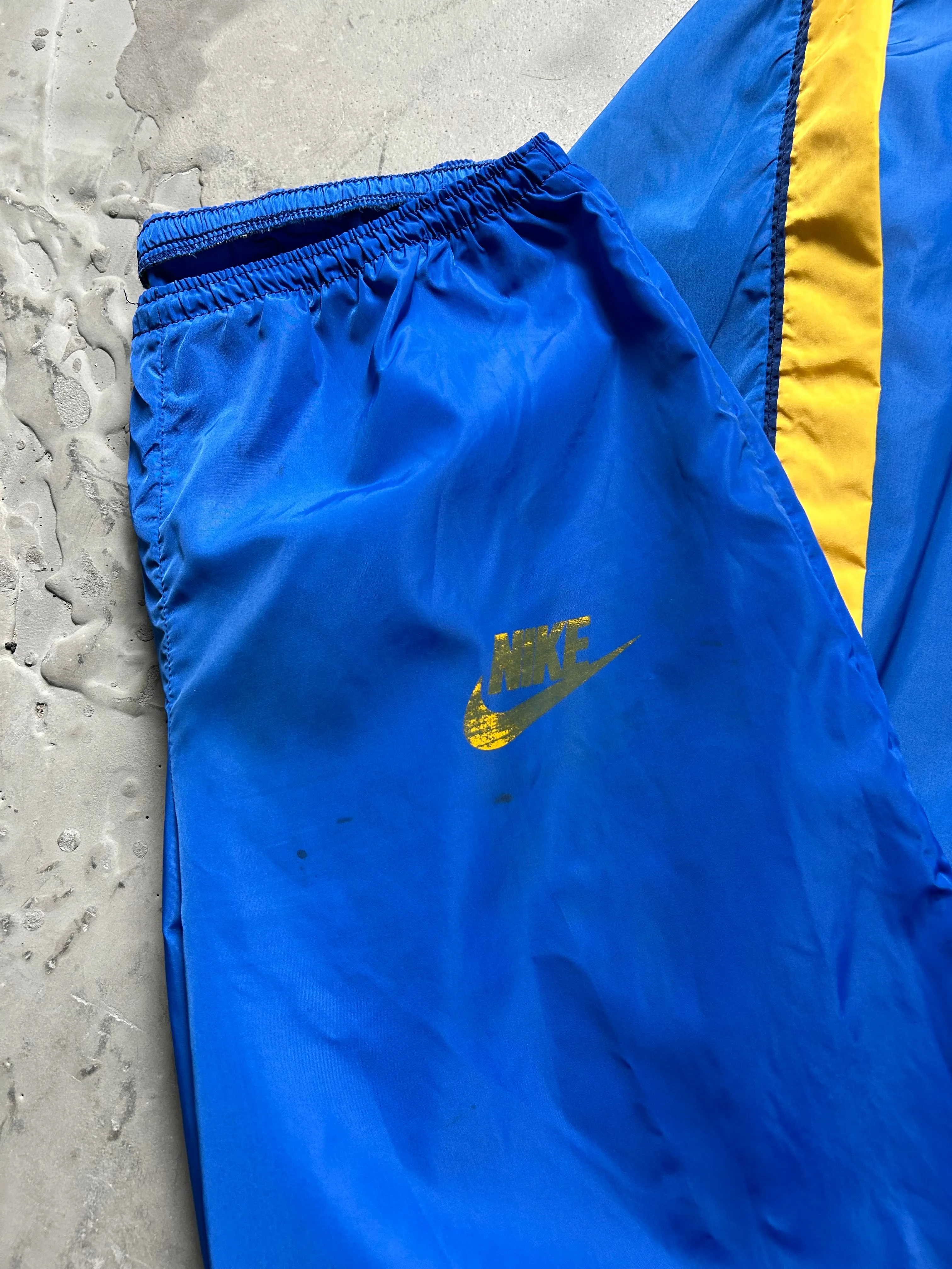 Vintage 70's Nike Blue & Yellow Windbreaker & Pant Set