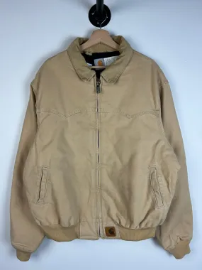 Vintage 90's Carhartt Santa Fe Cream Jacket J14WET
