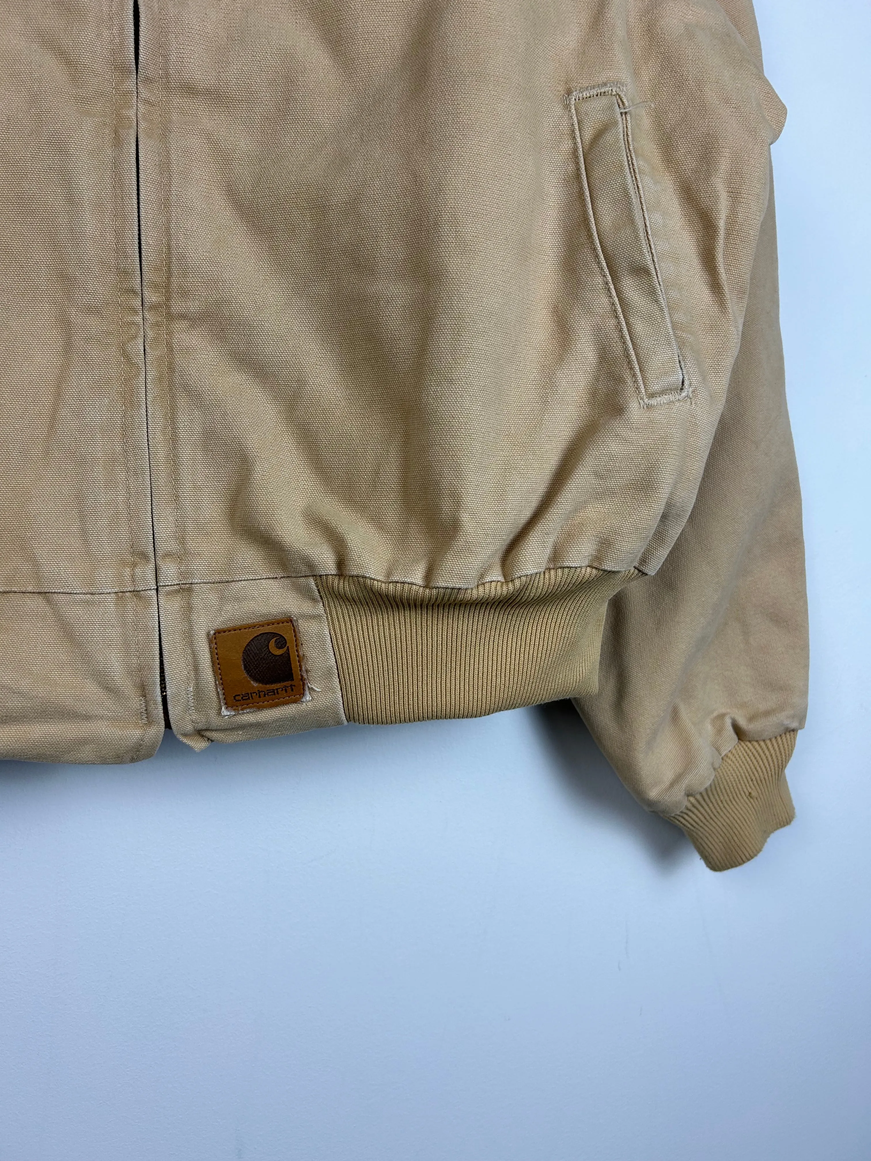 Vintage 90's Carhartt Santa Fe Cream Jacket J14WET