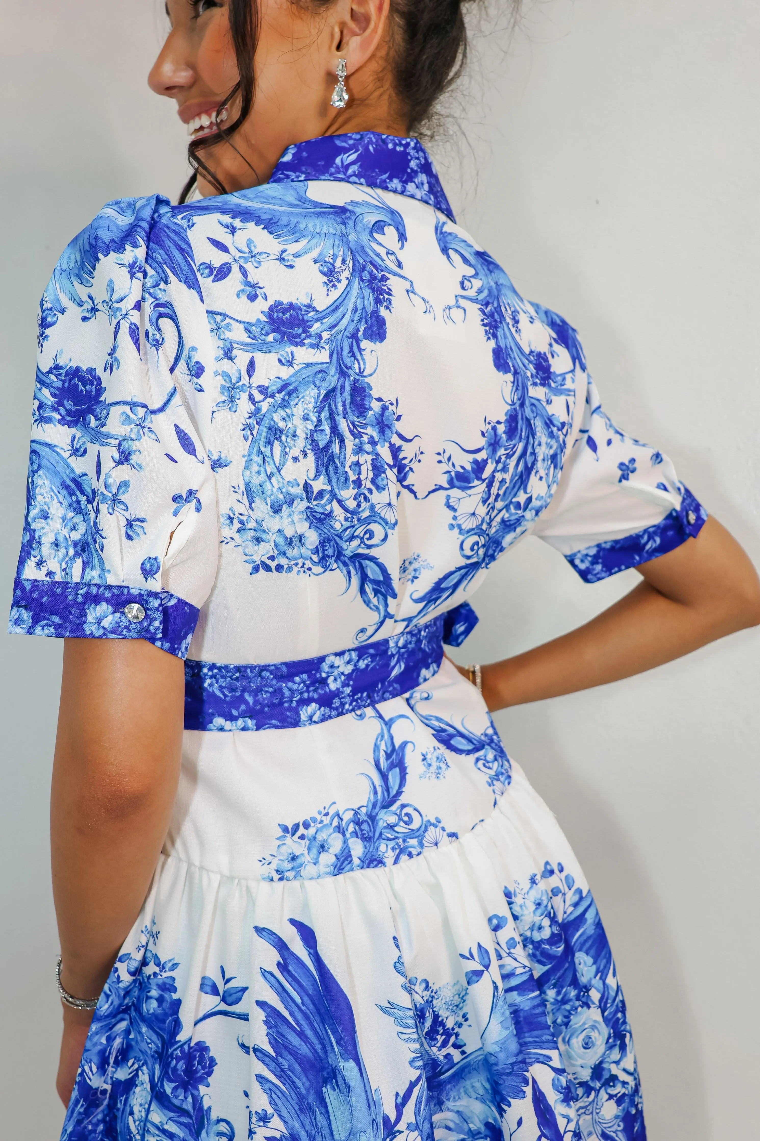 Vintage Chic Floral Babydoll Dress