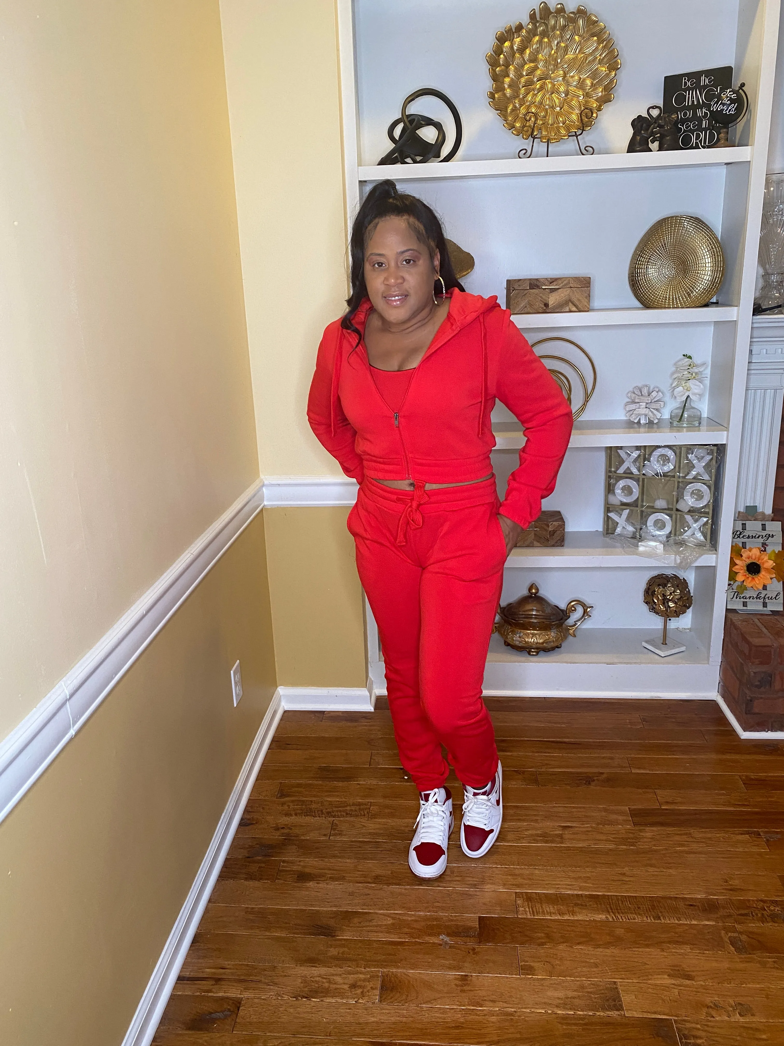 Weekend trip jogger set (red)