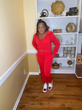 Weekend trip jogger set (red)