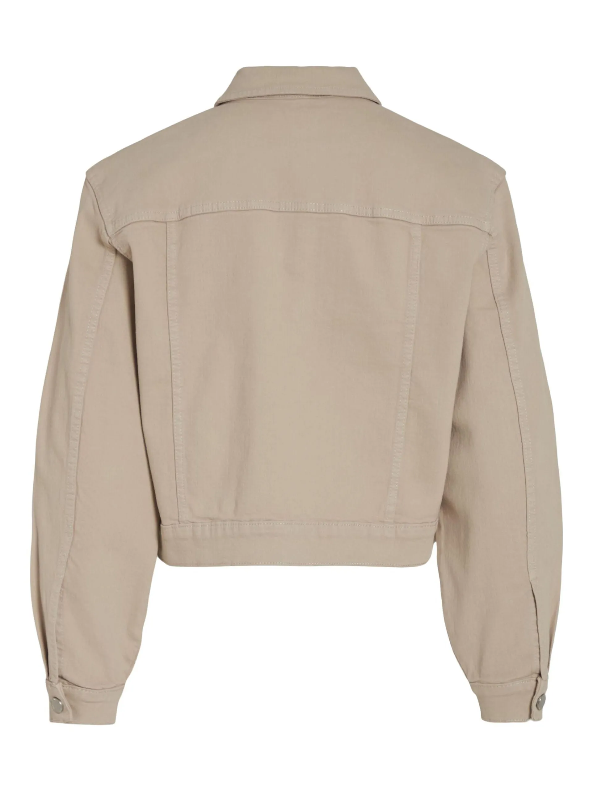 WEYLIE DENIM JACKET (FEATHER GREY/BEIGE)