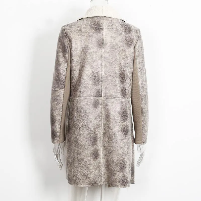 Women's Autumn & Winter Suede Lambs Wool Coat
